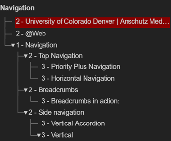 Nesting headers One H1 heading with three H2's and subsequent H3's sub-sections