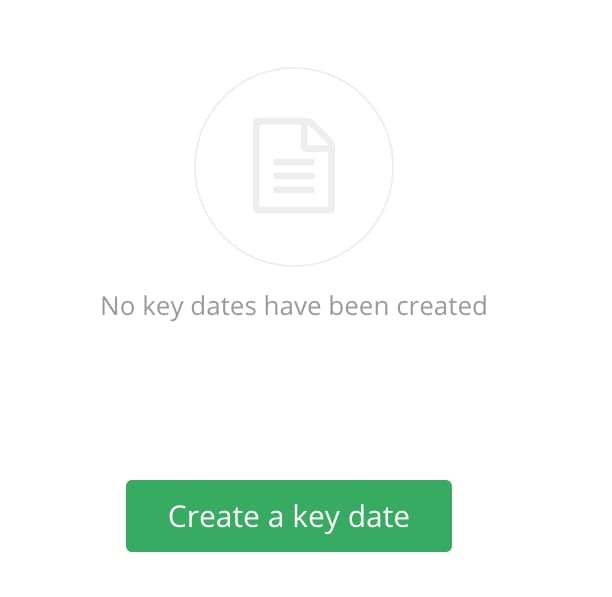 Create a key date Create a key date