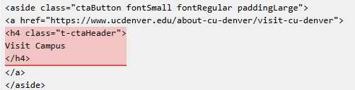 Image showing html that matches policy in siteimprove.