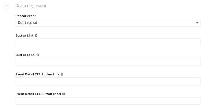Even details: CTA button information Even details: CTA button information