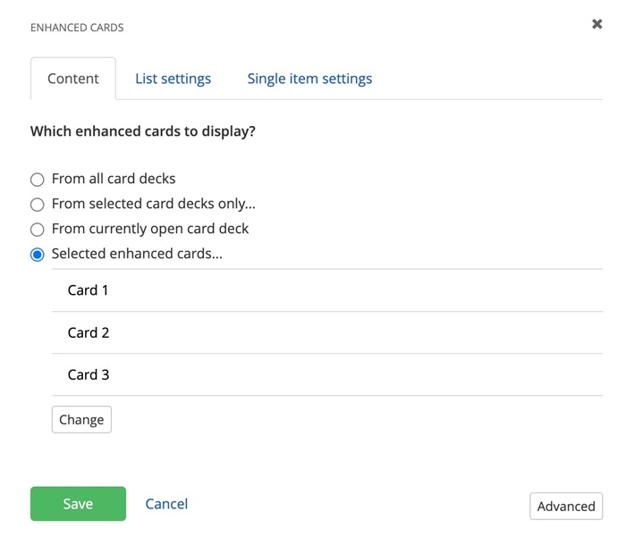 Saving manual sort options