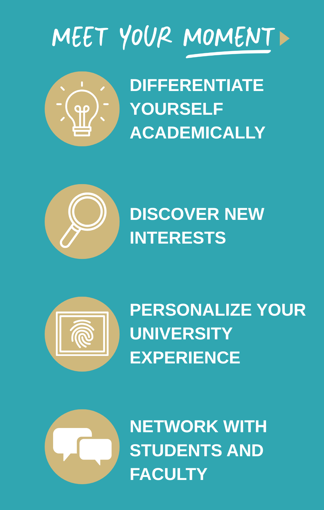 List of Honors Scholars Program Benefits