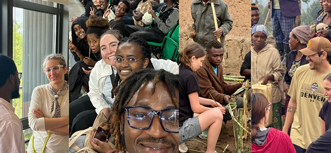 School of Public Affairs students during international program in Africa