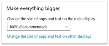 Display Scaling Adjustment