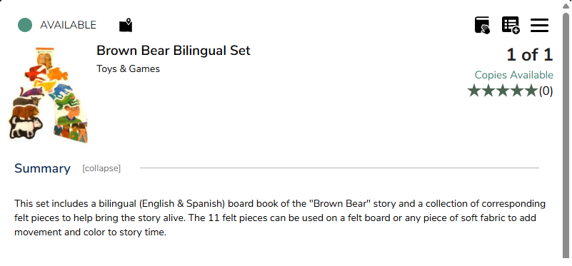 Brown Bear Bilingual set
