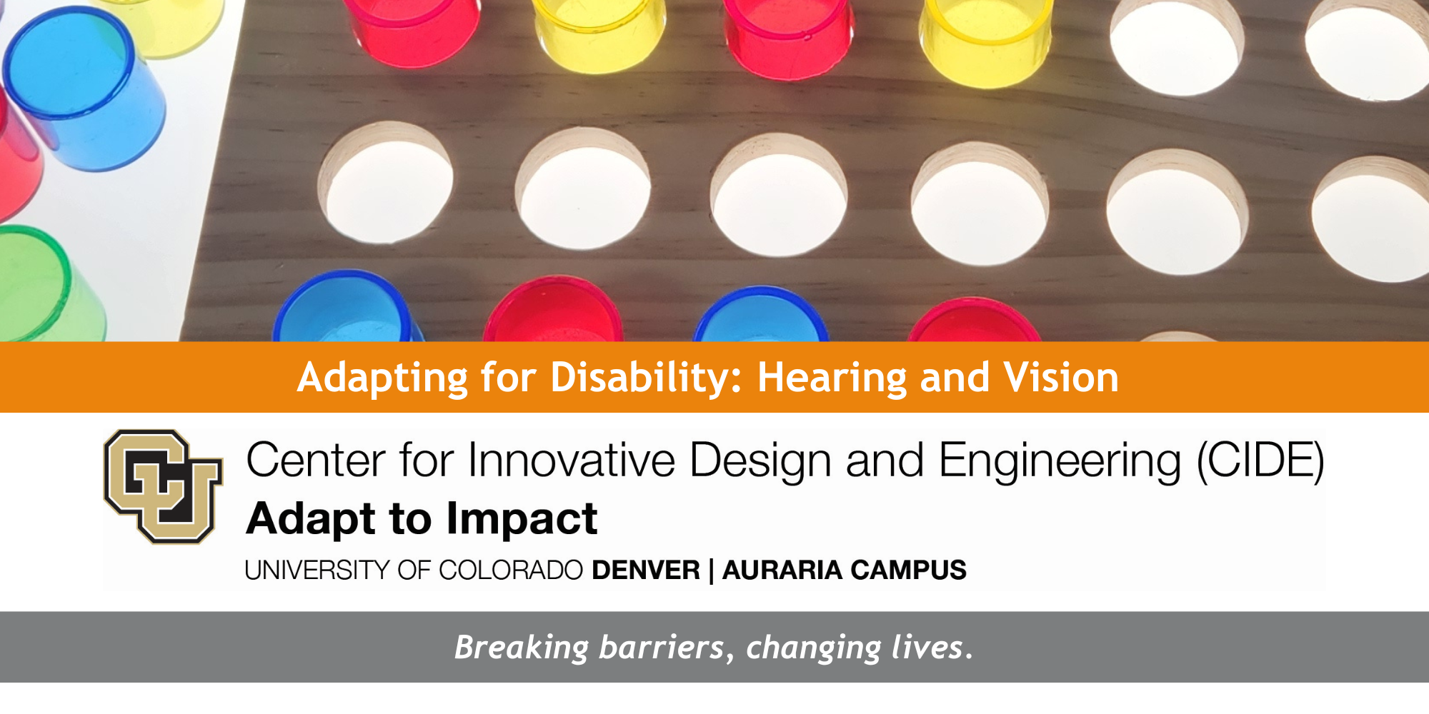 Features a photograph with a game. Text reads: 