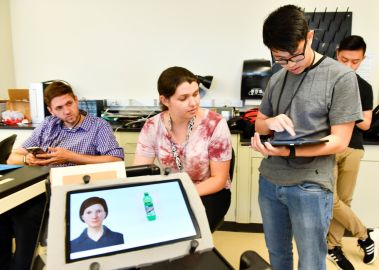 CIDE students testing mobile applications designed to support people with intellectual disabilities.